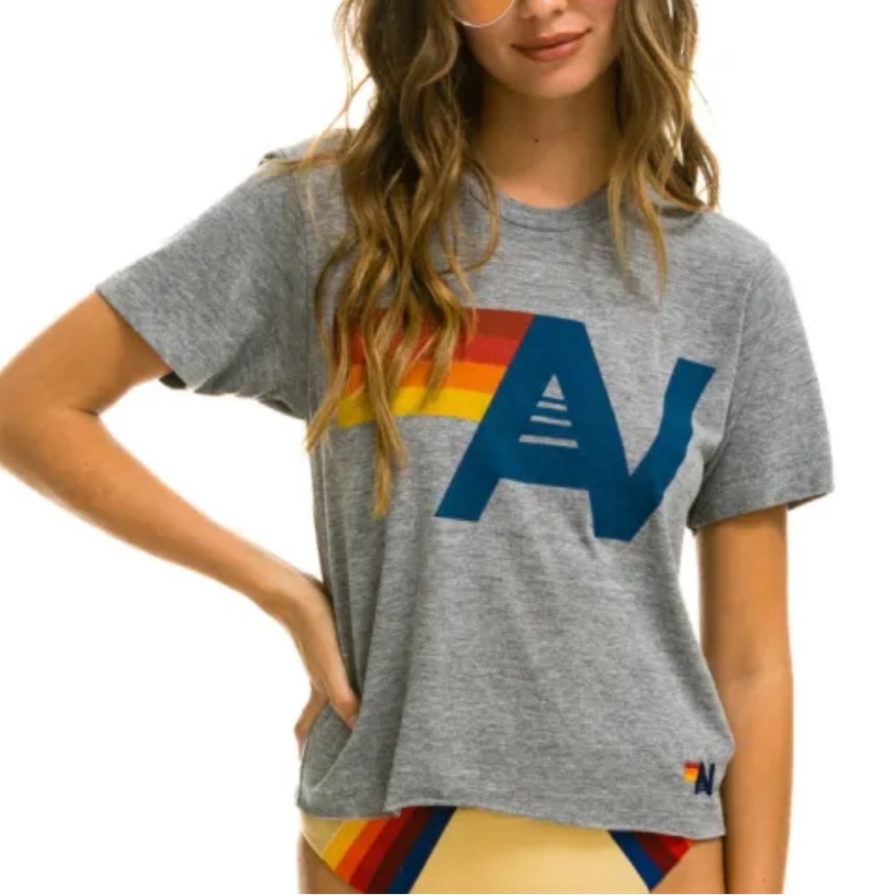 Aviator Nation Logo Boyfriend Tee